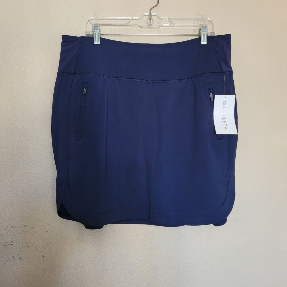 NWT Athleta Navy Blue Womens Athletic 18” Golf Skort